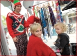 Celebrities Onboard Old Navy Awkward Holiday Photo Mobile13